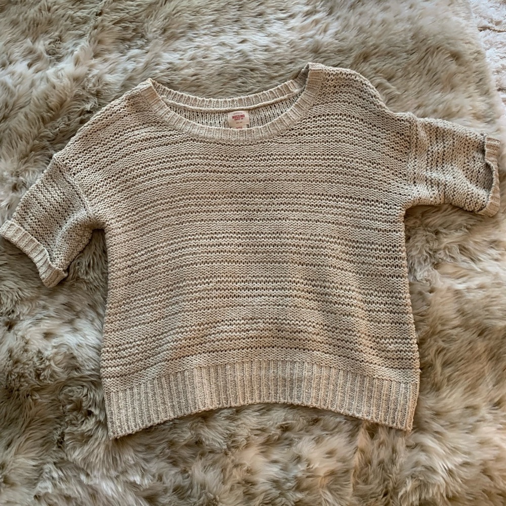 Knit beige sweater